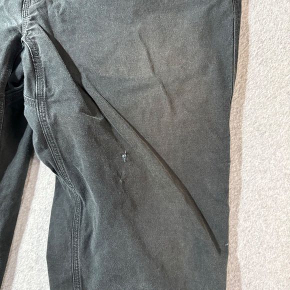 Duluth Trading Jeans Mens 38x32 Black Flex Workwear Solid Regular 5 Pocket - Picture 5 of 13